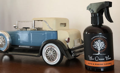 Wild Organic Wash Auto & Marine Cleaner.  A waterless car and boat cleaner