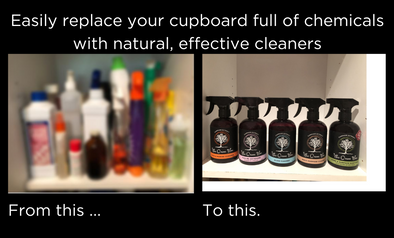 Wild Organic Wash natural cleaners contain no harmful chemicals