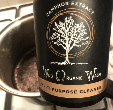 Multipurpose natural cleaner by Wild Organic Wash cleans almost anything