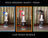 Waterless Car Wash Bundle - consists of Wild Organic Wash Auto & Marine Cleaner - A waterless car wash, Wild Organic Wash Glass Cleaner – for all glass surfaces, Wild Organic Wash Hand & Surface Sanitiser – cleans & rejuvenates 750ml