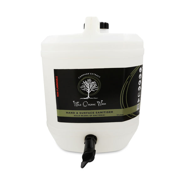 Wild Organic Wash Hand & Surface Sanitiser - 10 litre refill – naturally antibacterial and antifungal 10 litre refill