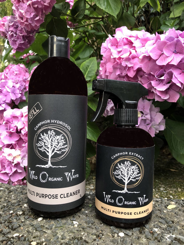 Wild Organic Wash Multipurpose Cleaner – 500ml spray & 1 litre refill bundle
