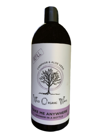 Wild Organic Wash Refill Take Me Anywhere - Shower in a bottle 1 litre refill