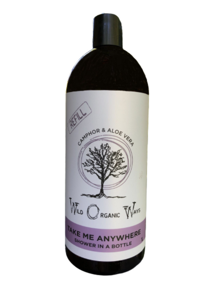 Wild Organic Wash Take Me Anywhere - Shower in a bottle 1 litre refill